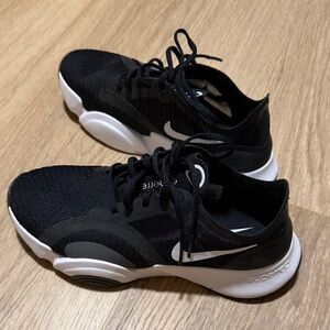 Nike Black and White Superrep Shoes